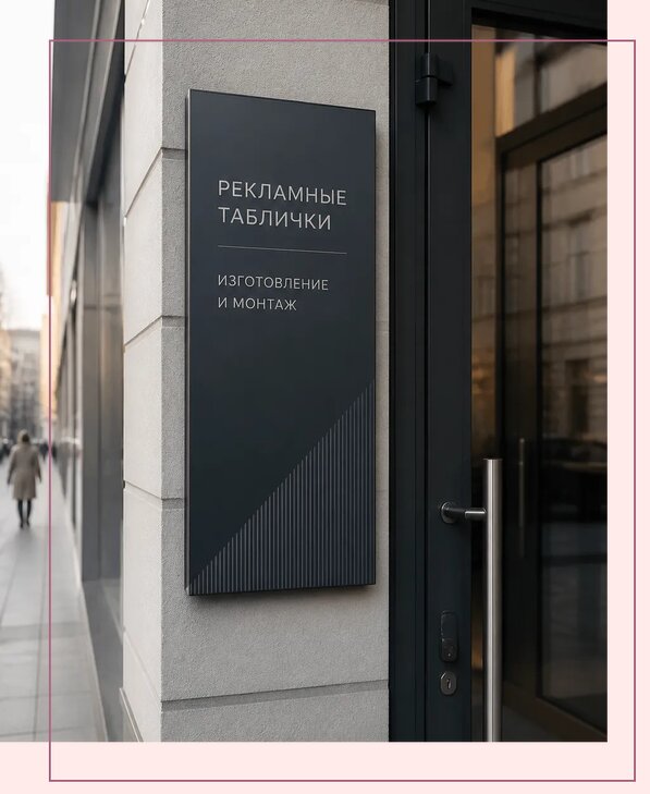 Рекламные таблички в Приморско-Ахтарске по цене от 4562 р. | Аванза-Прр