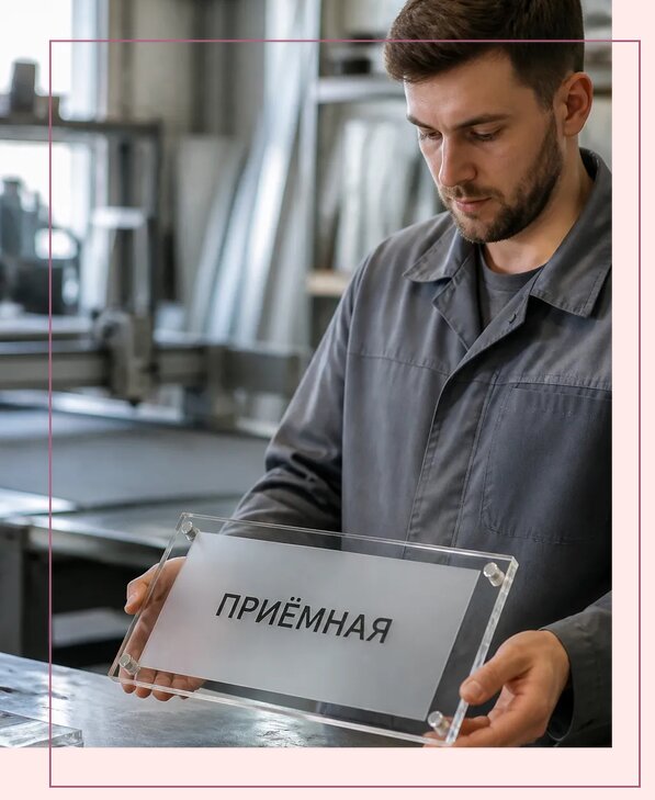 Таблички из оргстекла на заказ в Приморско-Ахтарске от 3954 р. | Аванза-Прр