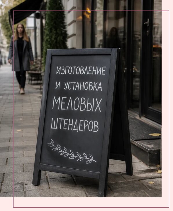 Меловые штендеры в Приморско-Ахтарске по цене от 6590 р. | Аванза-Прр